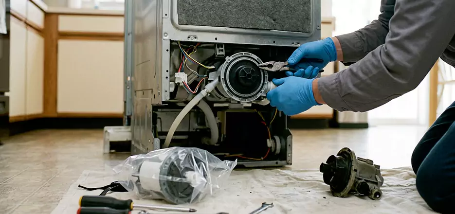 Dishwasher Motor Pump Replacement in Auburn